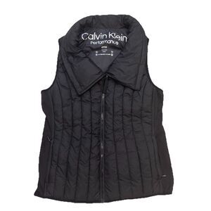 Calvin Klein Performance Puffer Black Vest Ladies SMALL
